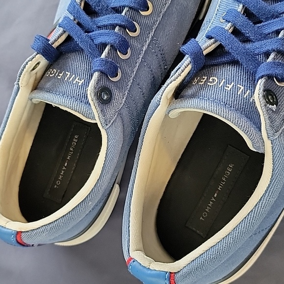 Tommy Hilfiger Blue Canvas Sneaker TMREVEL - Picture 5 of 7